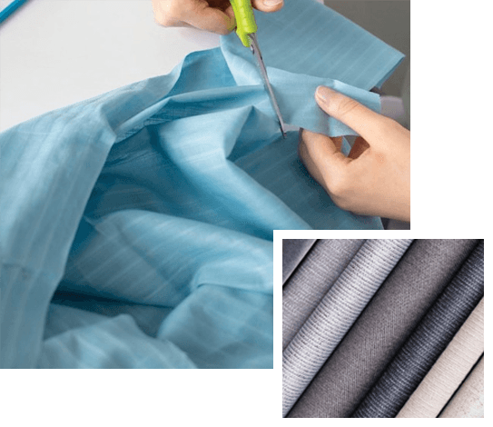 Textile binder application on fabric